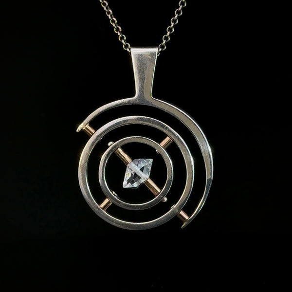 Silver and Gold Gyroscope