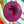 Load image into Gallery viewer, Disco Mandala Hat - Magenta and Purple Sunburst, size XL