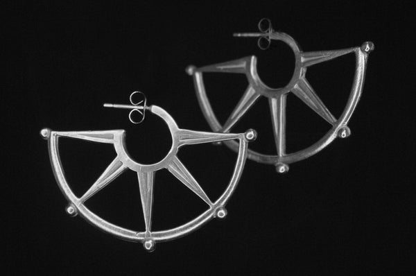 Spur Half-Hoop Earrings