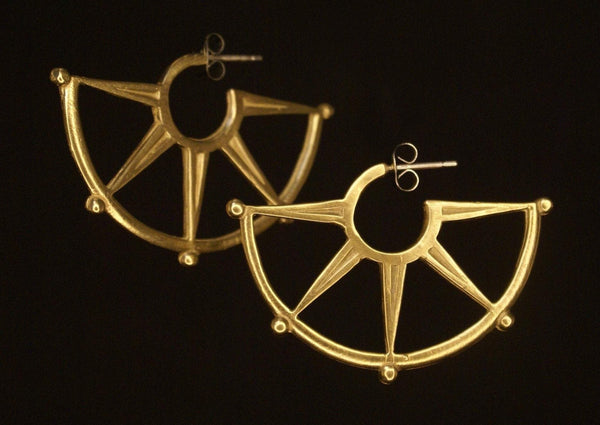Spur Half-Hoop Earrings