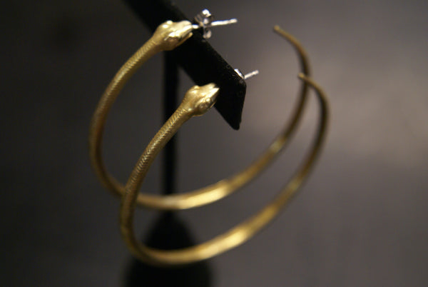 Ouroboros Hoop Earrings