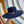 Load image into Gallery viewer, Disco Mandala Hat - Navy and Silver Sunburst, size M
