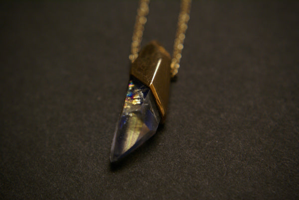 Moonstone pendant I - 14k gold