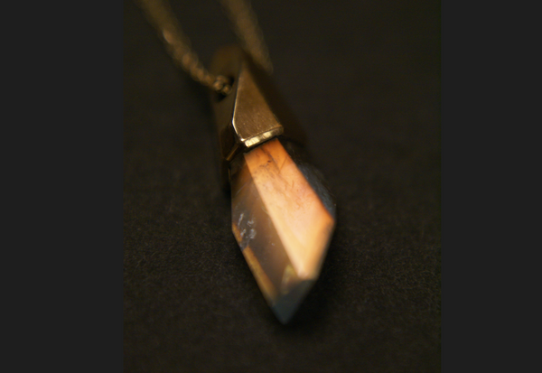 Moonstone pendant II - 14k gold
