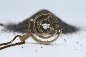 Spinning Gyroscope necklace