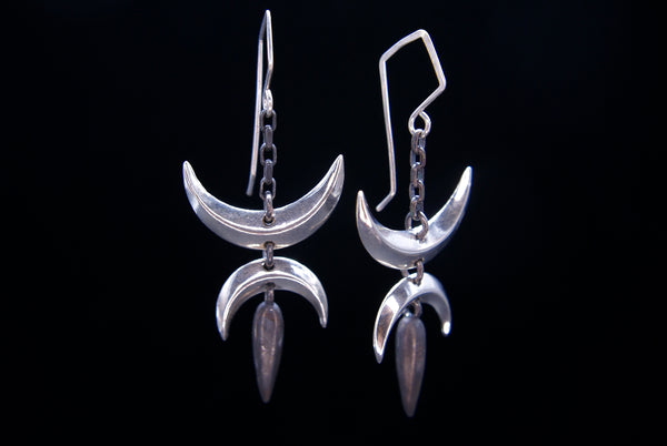 Crescent Dagger Earrings